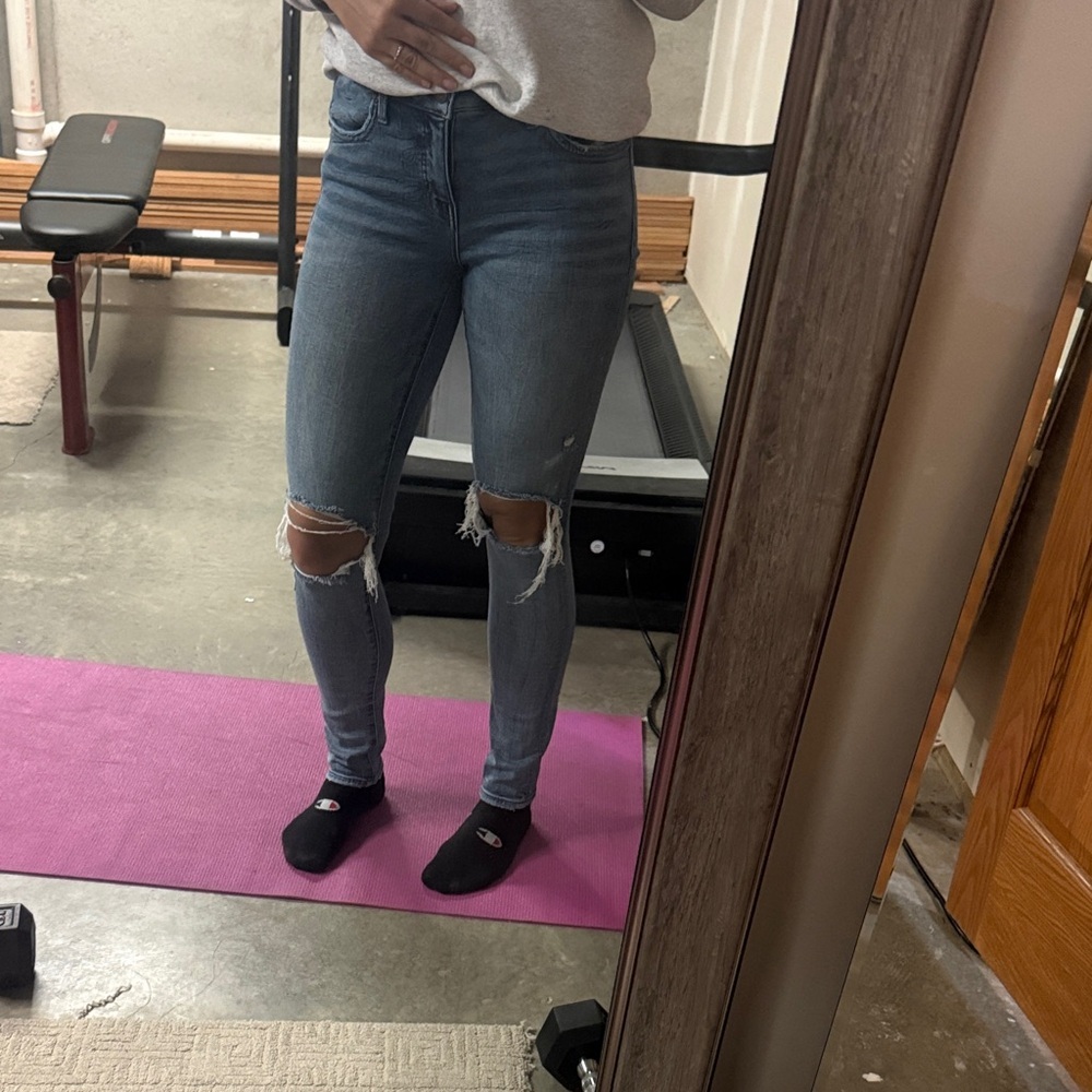 Buckle Light Blue Distressed Jeans